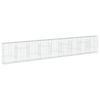 vidaXL Cesta de gaviones con cubierta hierro galvanizado 900x50x150 cm