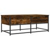 vidaXL Mesa de centro madera de ingenier&iacute;a roble ahumado 100x51x40 cm