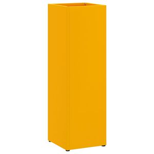 vidaXL Soporte para Paraguas de Lluvia Mostaza 15,5 x 15,5 x 49 cm