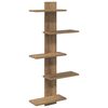 vidaXL Estante Flotante de Pared Roble artisan 48,5 x 15 x 101 cm