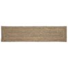 vidaXL Alfombra de &aacute;rea Natural y negro 60 x 200 cm yute