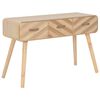 vidaXL Mesa consola de madera maciza 100x35x68 cm