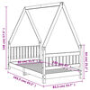 vidaXL Estructura de cama para ni&ntilde;os madera de pino blanco 80x160 cm