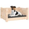 vidaXL Cama para perros 55,5x45,5x28 cm de madera maciza de pino