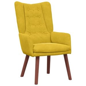 vidaXL sill&oacute;n Amarillo 63 x 67 x 94 cm Terciopelo