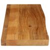 vidaXL Tablero de mesa borde natural madera maciza mango 100x20x3,8 cm