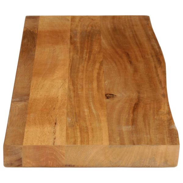 vidaXL Tablero de mesa borde natural madera maciza mango 100x20x3,8 cm