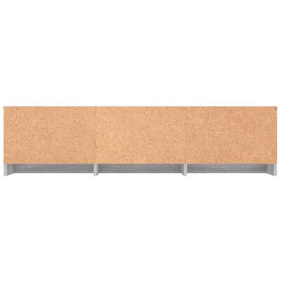 vidaXL Mueble de TV madera contrachapada gris Sonoma 140x40x35,5 cm