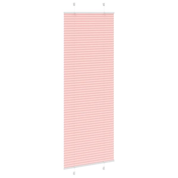 vidaXL Estor Plisado rosa 70x200 cm Tela Ancho 69,4 cm Poli&eacute;ster