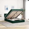vidaXL Estructura cama otomana colch&oacute;n terciopelo verde oscuro