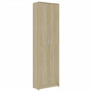 vidaXL Armario pasillo contrachapada color roble 55x25x189 cm
