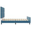 vidaXL Cama tipo Box Spring Azul Oscuro 140 x 200 cm Terciopelo