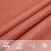 vidaXL Toldo de vela HDPE terracota 160 g/m² 2x2 m