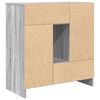 vidaXL Aparador con cajones y puertas gris Sonoma 70,5x34x74,5 cm