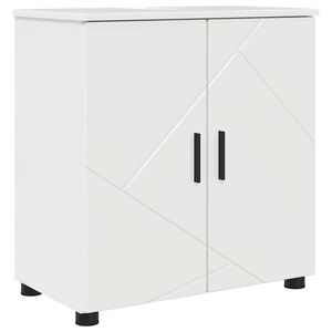 vidaXL Gabinete de Ba&ntilde;o con almacenamiento brillante 61 x 35 x 64 cm