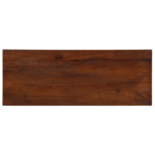 vidaXL Tablero mesa rectangular madera maciza reciclada 90x30x3,8 cm
