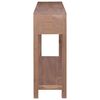 vidaXL Mesa consola de madera maciza de teca 145x30x80 cm