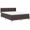 vidaXL Cama tipo Box Spring Marr&oacute;n Oscuro 200 x 160 cm Poli&eacute;ster