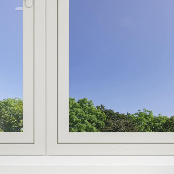 vidaXL Pel&iacute;cula solar est&aacute;tica efecto reflectante plateado 90x2000 cm