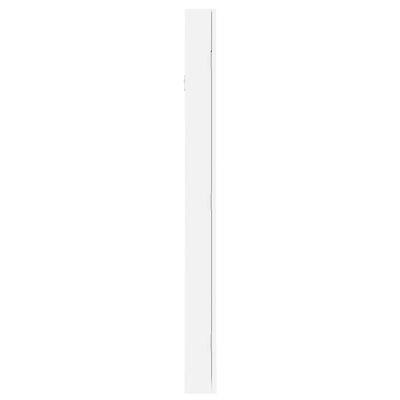 vidaXL Espejo con joyero de pared blanco 30x8,5x106 cm