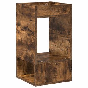vidaXL Mesa Auxiliar Roble ahumado 30 x 30 x 56 cm
