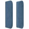 vidaXL Cabecero de terciopelo azul oscuro 203x16x78/88 cm