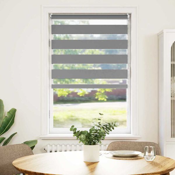 vidaXL Persiana Cebra 50 x 100 cm Gris