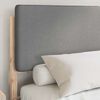 vidaXL Estructura de Cama con Cabecera Tapizada Gris Claro