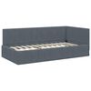 vidaXL Estructura de cama en esquina Gris oscuro 100 cm x 200 cm
