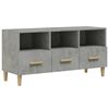vidaXL Mueble de TV madera de ingenier&iacute;a gris hormig&oacute;n 102x36x50 cm
