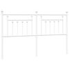 vidaXL Cabecero de metal blanco 160 cm