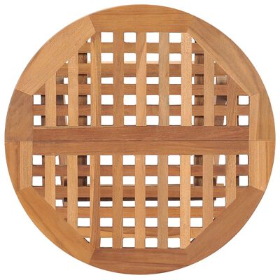 vidaXL Set comedor de jardín plegable 3 piezas madera maciza de teca