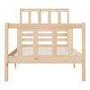 vidaXL Estructura de cama individual pequeña madera maciza 75x190 cm