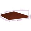 vidaXL Toldo de cenador terracota 310 g/m² 3x3 m