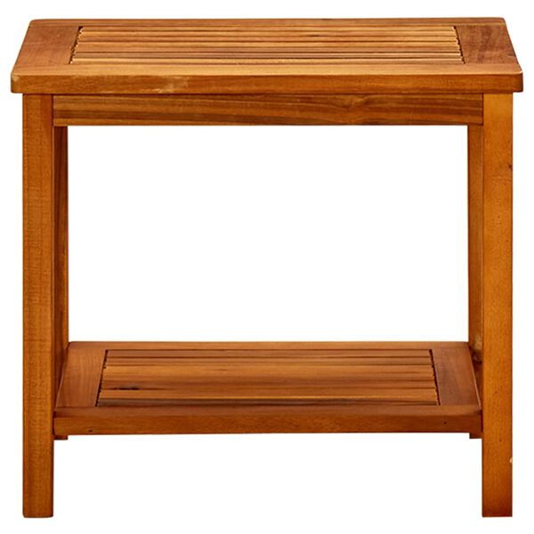 vidaXL Mesa de centro de madera maciza de acacia 50x35x45 cm