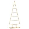 vidaXL &Aacute;rbol de Navidad de metal Dorado 90 cm