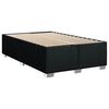 vidaXL Cama box spring con colch&oacute;n tela negro 120x200 cm