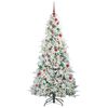 vidaXL Árbol de Navidad artificial con ramas articuladas Verde 180 cm