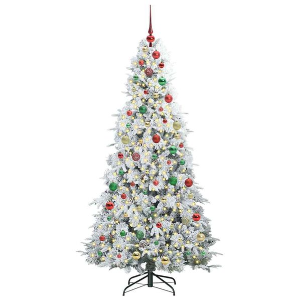 vidaXL Árbol de Navidad artificial con ramas articuladas Verde 180 cm