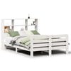 vidaXL Estructura de cama sin colch&oacute;n madera maciza de pino 160x200 cm
