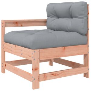 vidaXL Sill&oacute;n de jard&iacute;n con cojines madera maciza de abeto Douglas