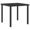 vidaXL Conjunto de Comedor de Jardín 5 pcs Negro Textileno y acero