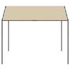 vidaXL Carpa acero y tela beige 3x3 m