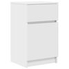 vidaXL Mesita de noche madera contrachapada blanco 39x35x65 cm