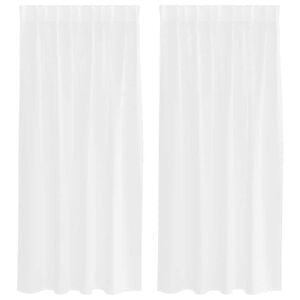 vidaXL Cortina de Voil&eacute; 2 uds. 175 x 140 cm Poli&eacute;ster