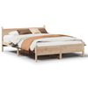 vidaXL Estructura de cama sin colch&oacute;n madera de pino blanca 140x200 cm