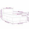 vidaXL Cama tipo Box Spring Manual Crema y Blanco 193 x 120 x 88 cm