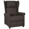 vidaXL Sill&oacute;n reclinable de tela gris taupe