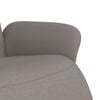 vidaXL Sill&oacute;n reclinable con reposapi&eacute;s tela gris taupe