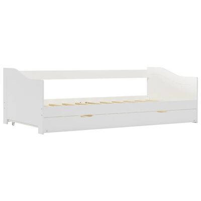 vidaXL Estructura de sofá cama madera de pino blanco 90x200 cm